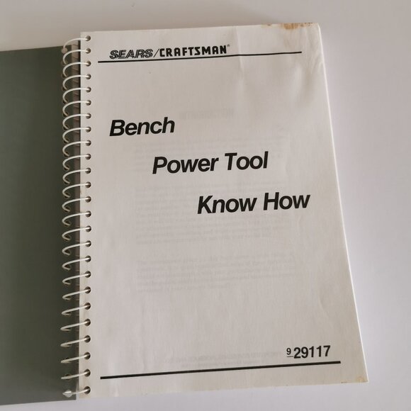 1989 Sears Craftsman Bench Power Tool Know-How Guide Vintage Reference Workshop - Picture 3 of 11